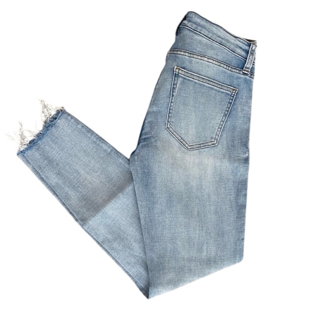 Pistola Arielle Skinny Jeans Raw Hem Light Wash Stretch Denim Size 26